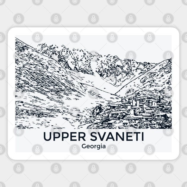 Upper Svaneti - Georgia Magnet by Lakeric